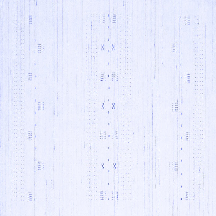 Square Solid Blue Modern Rug, con2521blu