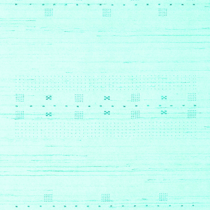 Machine Washable Solid Turquoise Modern Area Rugs, wshcon2521turq