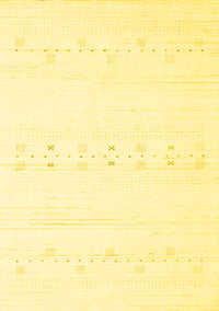 Solid Yellow Modern Rug, con2521yw