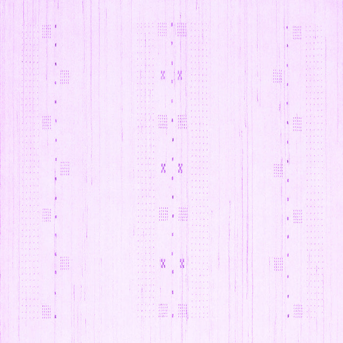 Square Solid Purple Modern Rug, con2521pur