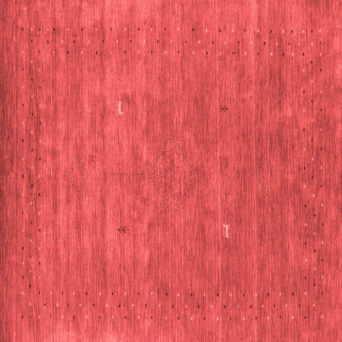 Machine Washable Abstract Red Contemporary Rug, wshcon2522red
