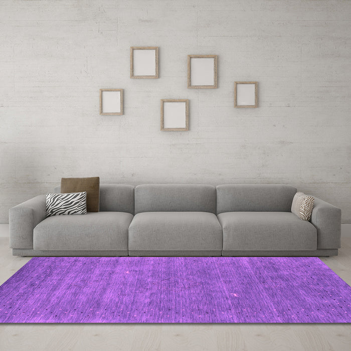 Machine Washable Abstract Pink Contemporary Rug in a Living Room, wshcon2522pnk