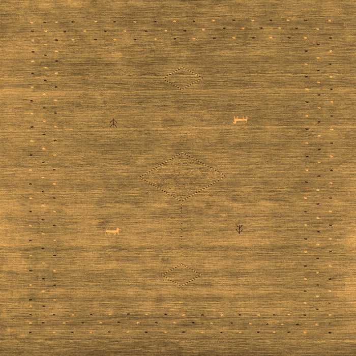 Serging Thickness of Abstract Orange Contemporary Rug, con2522org