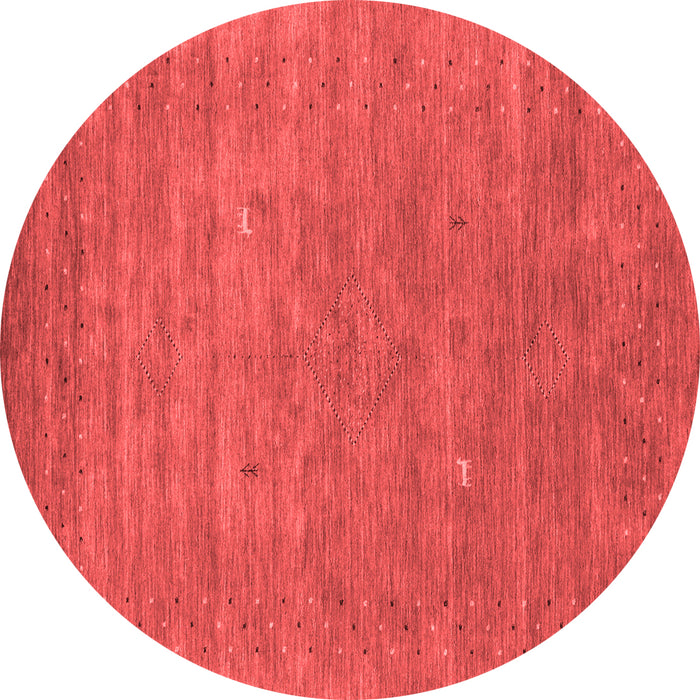 Machine Washable Abstract Red Contemporary Rug, wshcon2522red