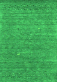 Abstract Green Contemporary Rug, con2522grn