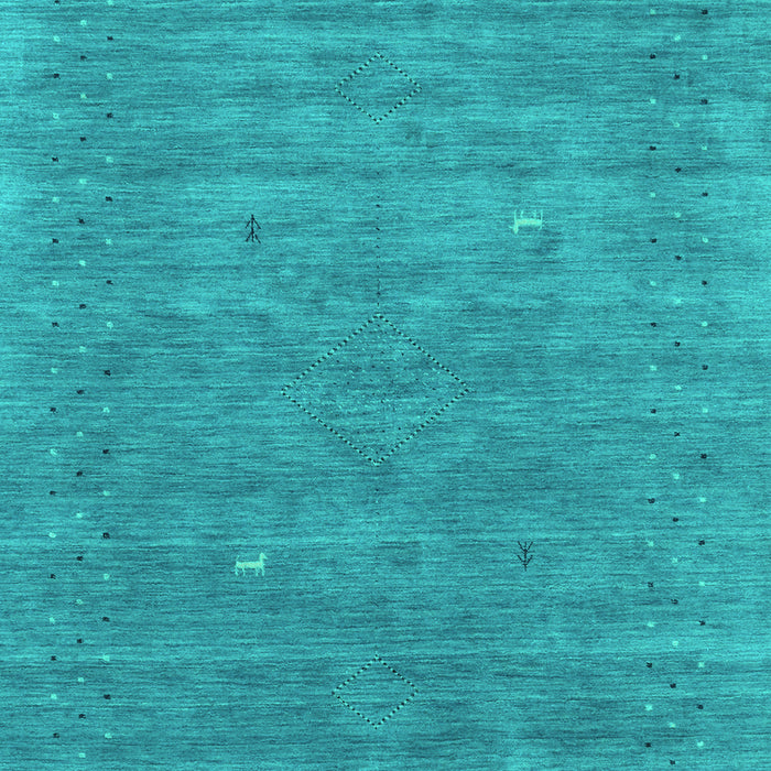 Abstract Turquoise Contemporary Rug, con2522turq