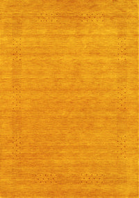 Abstract Yellow Contemporary Rug, con2523yw