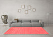 Contemporary Red Washable Rugs