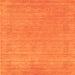 Serging Thickness of Abstract Orange Contemporary Rug, con2523org