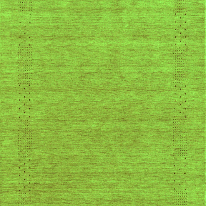 Serging Thickness of Machine Washable Abstract Green Contemporary Area Rugs, wshcon2523grn