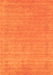 Abstract Orange Contemporary Rug, con2523org