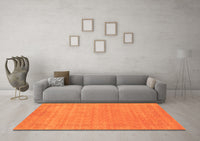 Machine Washable Abstract Orange Contemporary Rug, wshcon2523org