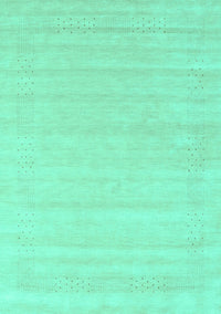 Abstract Turquoise Contemporary Rug, con2524turq