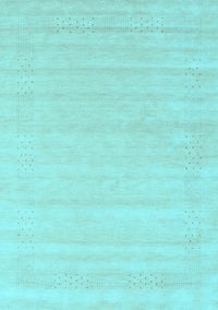 Abstract Light Blue Contemporary Rug, con2524lblu