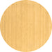 Round Abstract Brown Contemporary Rug, con2524brn