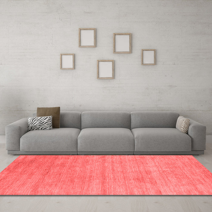 Contemporary Red Washable Rugs