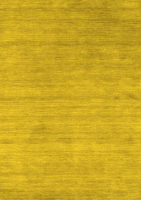 Abstract Yellow Contemporary Rug, con2525yw