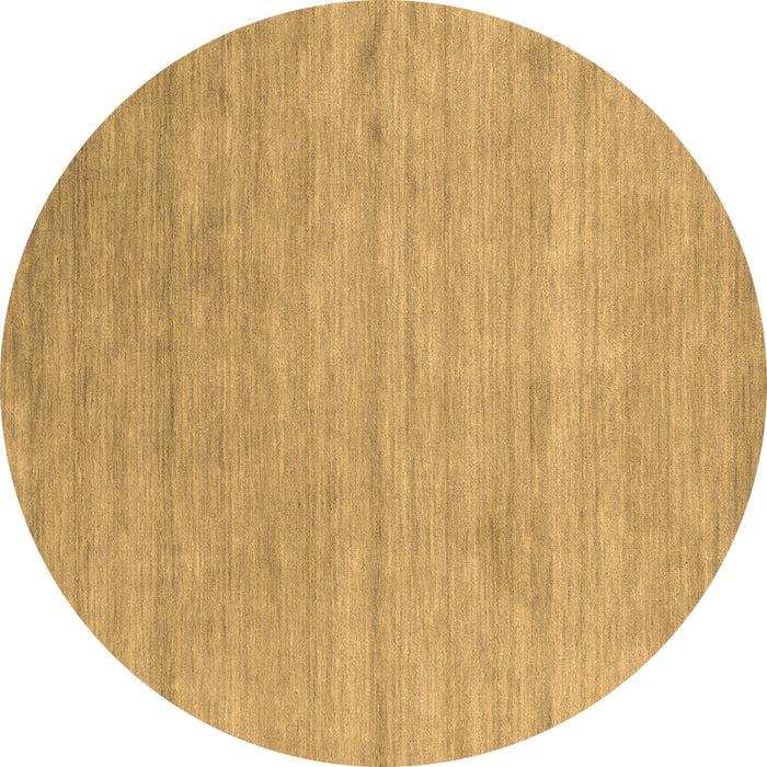 Round Abstract Brown Contemporary Rug, con2525brn
