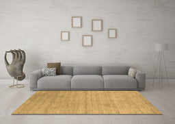 Machine Washable Abstract Brown Contemporary Rug in a Living Room,, wshcon2525brn
