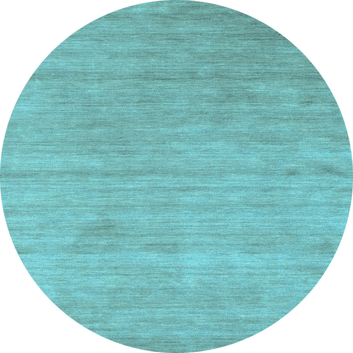 Round Abstract Light Blue Contemporary Rug, con2525lblu