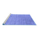 Sideview of Machine Washable Abstract Blue Contemporary Rug, wshcon2525blu