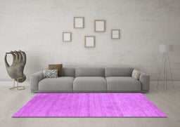 Machine Washable Abstract Purple Contemporary Area Rugs in a Living Room, wshcon2525pur