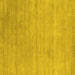 Square Abstract Yellow Contemporary Rug, con2525yw