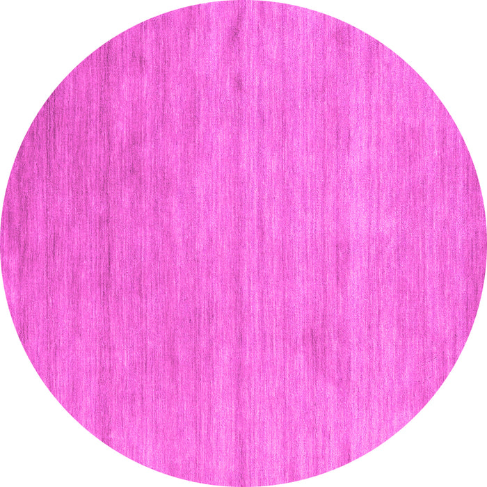 Round Abstract Pink Contemporary Rug, con2525pnk