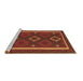 Sideview of Machine Washable Oriental Brown Traditional Rug, wshcon2526brn