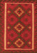 Serging Thickness of Machine Washable Oriental Orange Traditional Area Rugs, wshcon2526org