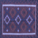 Square Oriental Blue Traditional Rug, con2526blu