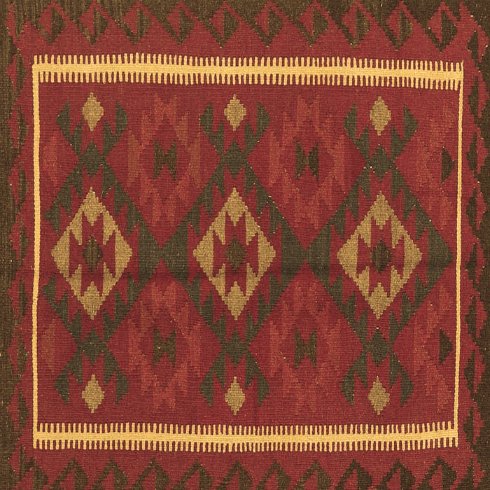Square Oriental Brown Traditional Rug, con2526brn