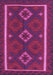 Machine Washable Oriental Purple Traditional Area Rugs, wshcon2526pur