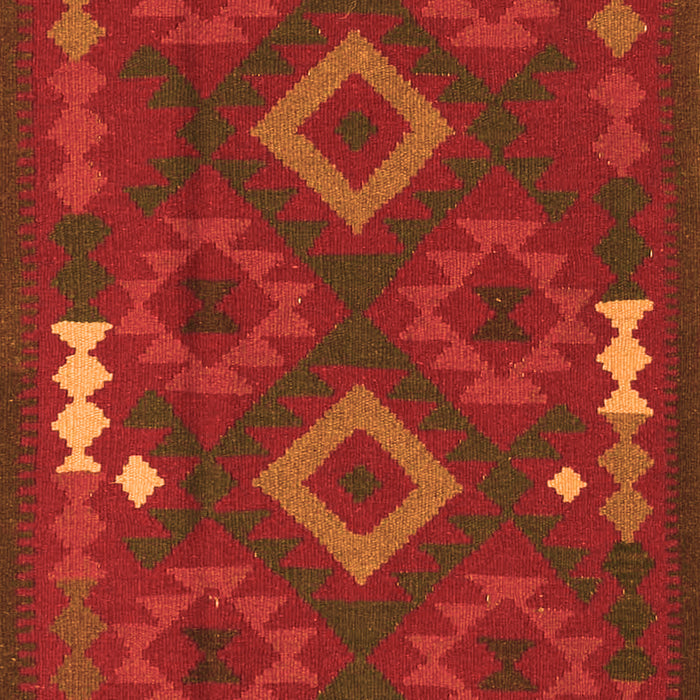 Serging Thickness of Machine Washable Oriental Orange Traditional Area Rugs, wshcon2527org