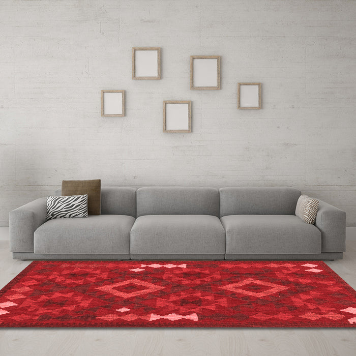 Traditional Red Washable Rugs