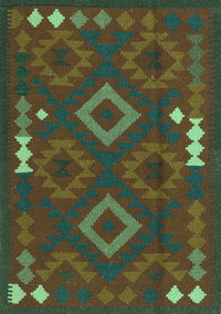 Oriental Turquoise Traditional Rug, con2527turq