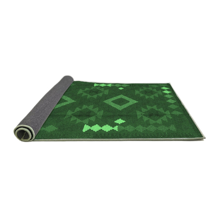 Sideview of Oriental Emerald Green Traditional Rug, con2527emgrn