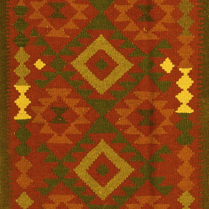 Oriental Yellow Traditional Rug, con2527yw