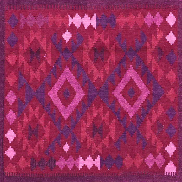 Square Oriental Pink Traditional Rug, con2527pnk