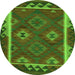 Square Oriental Green Traditional Rug, con2528grn