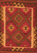 Serging Thickness of Machine Washable Oriental Orange Traditional Area Rugs, wshcon2528org