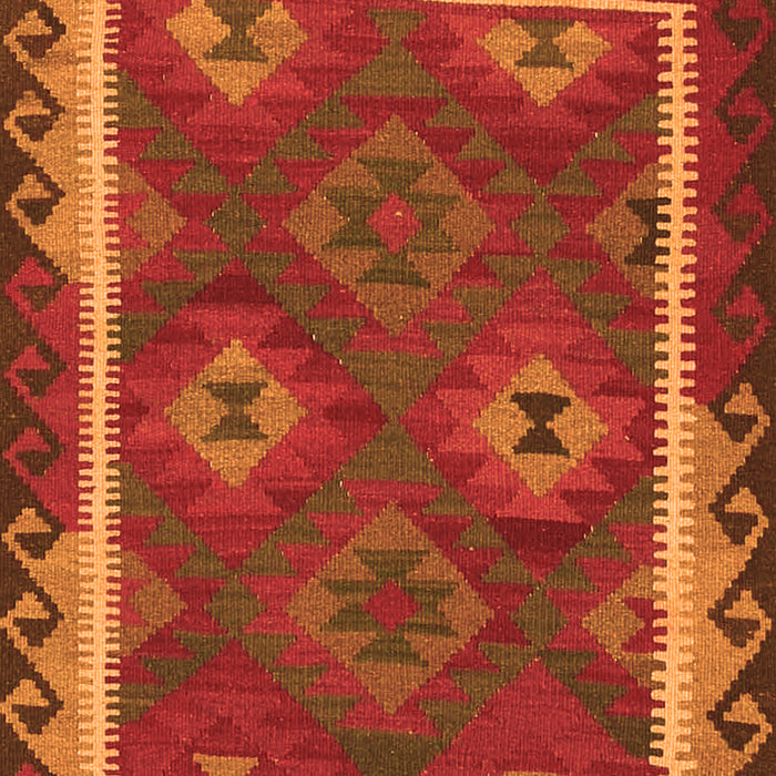 Oriental Orange Traditional Rug, con2528org