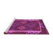 Sideview of Machine Washable Oriental Purple Traditional Area Rugs, wshcon2528pur