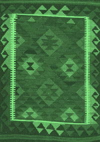 Oriental Emerald Green Traditional Rug, con2528emgrn