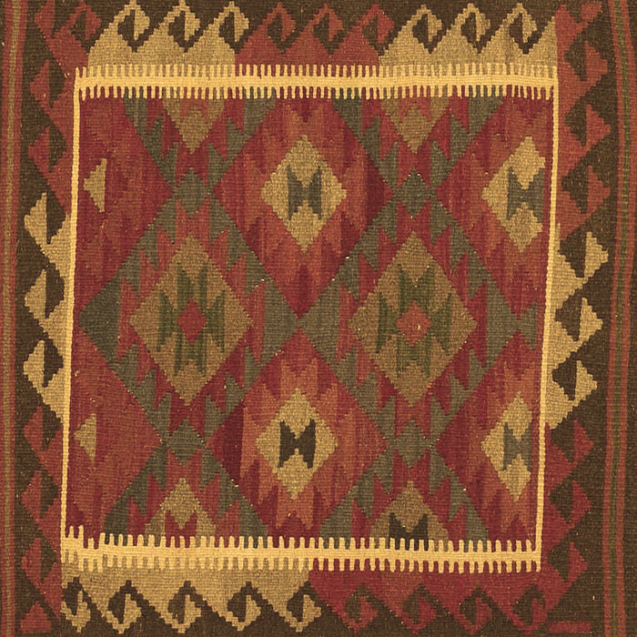Square Oriental Brown Traditional Rug, con2528brn
