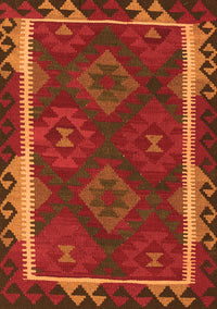 Oriental Orange Traditional Rug, con2529org