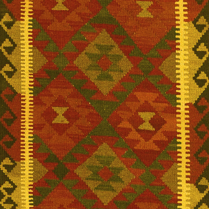 Oriental Yellow Traditional Rug, con2529yw