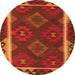 Machine Washable Oriental Orange Traditional Area Rugs, wshcon2529org