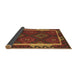 Sideview of Oriental Brown Traditional Rug, con2529brn