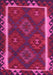 Machine Washable Oriental Pink Traditional Rug, wshcon2529pnk